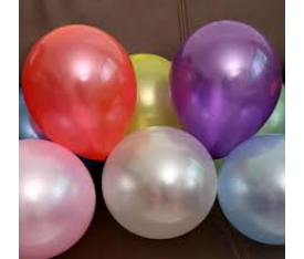 Metalik renkli Balon(10 Adet Karışık)